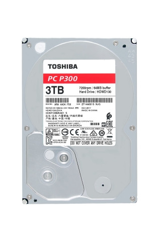 Toshiba: P300 Desktop PC Hard Drive series with up to 3TB capacity for home and business users. (Pho ... 