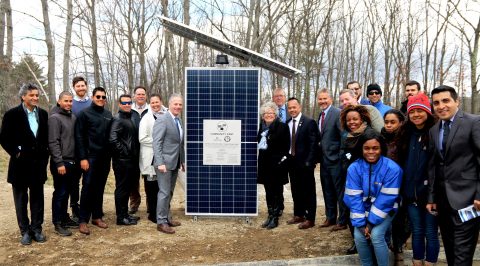 Sterling, MA residents, elected officials and solar and energy storage professionals joined Origis E ... 