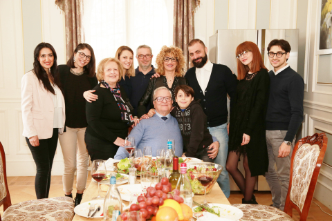 Three generations of a family in Saint-Cyr, Paris use Haier (Photo: Business Wire)