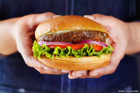 Don Lee Farms' Breakthrough Organic Plant-Based Burger