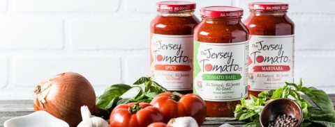 Three tomato sauces from The Jersey Tomato Co., now available at all Harris Teeter stores. (Photo: Business Wire)