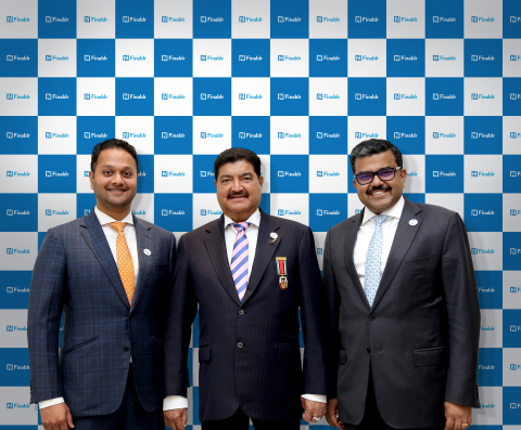 Finablr Leadership Team (L-R): Binay Shetty (Executive Director, Finablr), Dr. B.R. Shetty (Founder and Chairman, Finablr) and Promoth Manghat (Executive Director, Finablr) (Photo: AETOSWire)