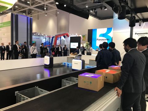 Panasonic's Visual Sort Assist system demonstrated at CeMAT 2018 (Photo: Business Wire)