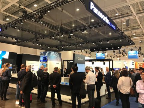 The Panasonic booth at CeMAT 2018 (Photo: Business Wire)