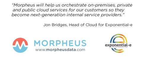 Exponential-e partners with Morpheus for new managed cloud services offering (Graphic: Business Wire)