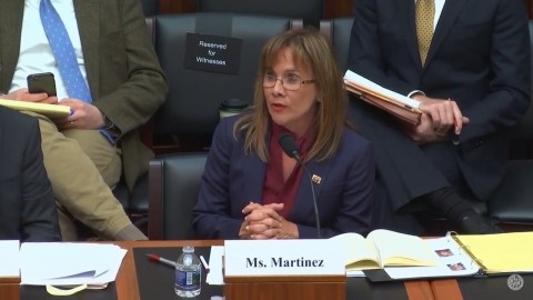 Dalia Martinez, IBC Bank Executive Vice President, testified at a hearing on Friday, April 27, in Wa ... 