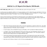 KKR Q1'18 Earnings Release