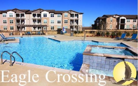 Abode managed Eagle Crossing Apartments located on Camp Wisdom Road in Dallas, Texas (Photo: Business Wire)