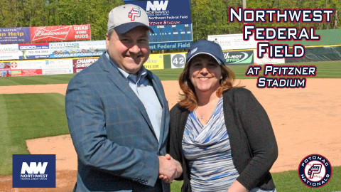 Jeff Bentley and Lani Silber Weiss, President/COO of the Potomac Nationals (Photo: Business Wire)
