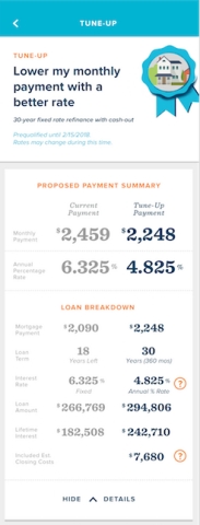 With Tune-Up, homeowners can immediately see multiple options that could help them bundle their high-interest debt into one low-interest monthly payment. (Graphic: Business Wire)