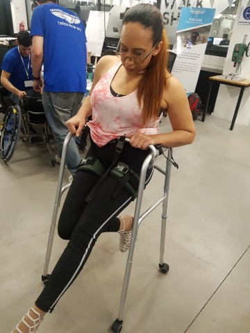 After her injury, Zarita had problems with balance and dizziness and was unable to dance. At the Mak ... 