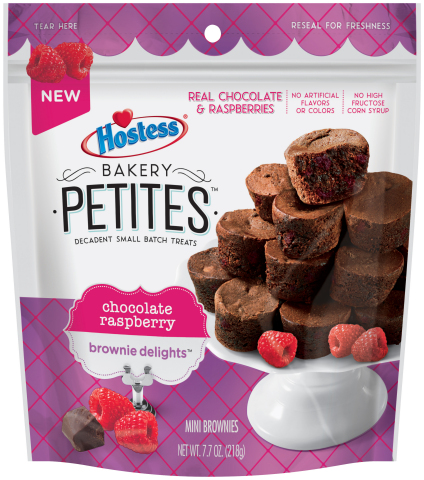 Hostess® Bakery Petites™ brownie delights™ - chocolate raspberry (Photo: Business Wire)