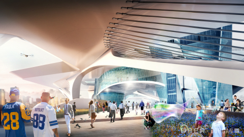 The heart of the Skyport, the Station is not only a concourse that serves the Uber Elevate operations, but also a community destination offering an array of amenities. The Station will also have the adaptability to house community gatherings such as art shows, farmer’s markets and performance events. (Photo: Business Wire)