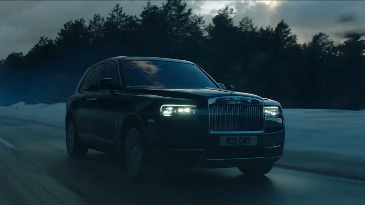 A full suite of video assets for the Rolls-Royce Cullinan: full exterior static and dynamic with interior shots, off-road trials video in Sweden, Scotland, UAW and Austria, Roll-Royce Cullinan Reveal moment, CEO standup soundbites.