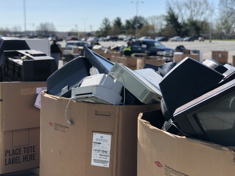 253,756 pounds of E-Waste collected at the event (Photo: Business Wire)
