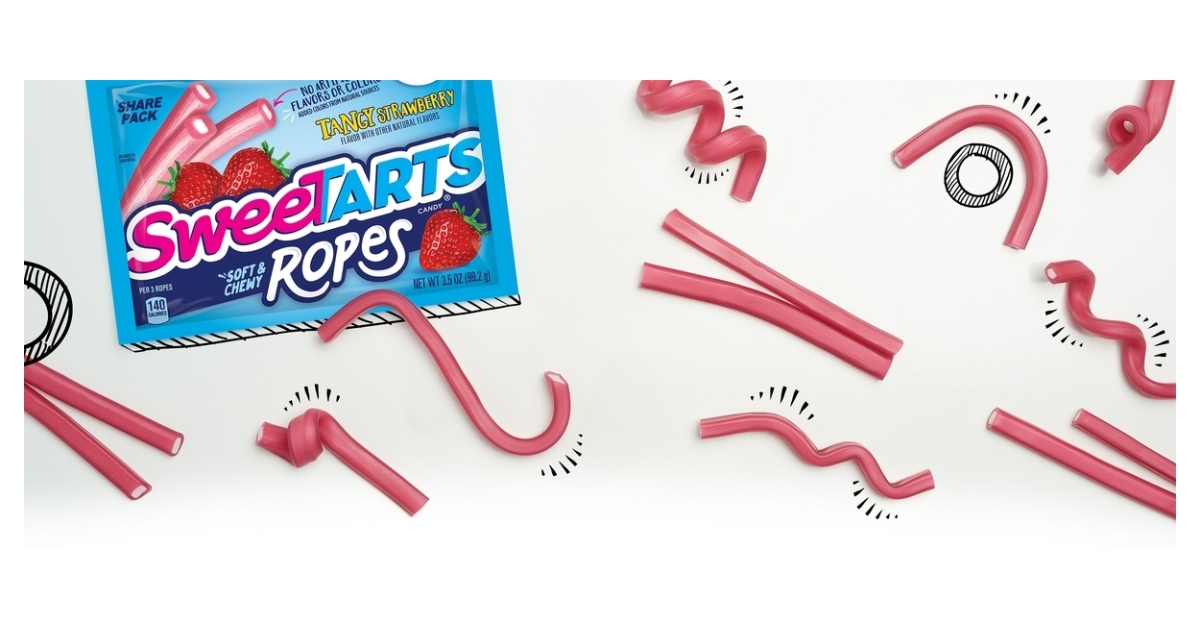 Just in Time for National Strawberry Month, New SweeTARTS Tangy Strawberry  Soft & Chewy Ropes Now Available Nationwide