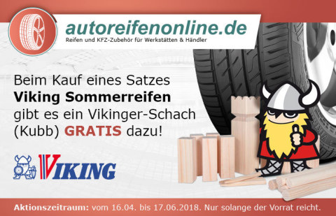 Cleverer Zug: Autoreifenonline.de und Viking verschenken Vikinger Schachspiele (Foto: Business Wire)