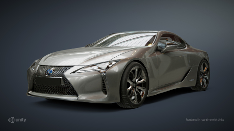 A Lexus rendered in real-time in Unity (Photo: Business Wire)