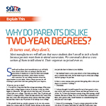 Most manufacturers will tell you that more students don't enroll in two-year technical schools because parents want them to attend four-year universities. As a part of the 2018 State of Manufacturing survey, we convened a focus group of parents to talk about this issue. Their responses surprised even us. From Enterprise Minnesota® magazine.