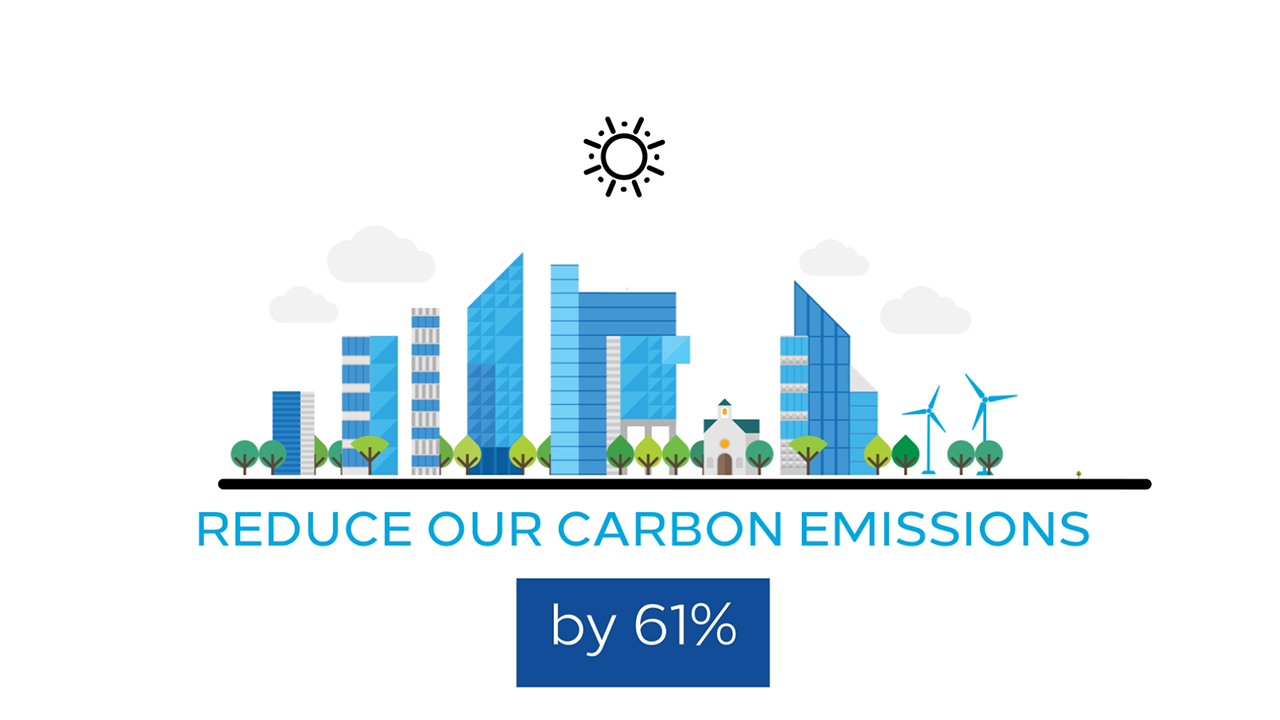Hilton is reducing carbon emissions intensity by 61%