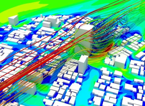 L’analyse du confort climatique des piétons avec SimScale (Graphic: SimScale)