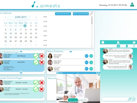Aimedis healthcare platform for patients (Graphic: Business Wire)