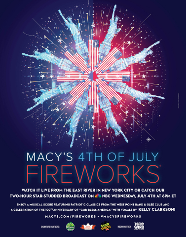 The 2018 Macy’s 4th of July Fireworks, the nation’s largest Independence Day celebration, will ignite the New York City skyline on Wednesday, July 4 with more than 75,000 shells and effects. (Photo: Business Wire)