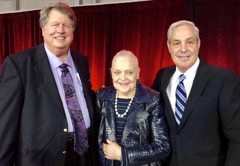 Left to right: Ron Burgert, CFO, Ebby Halliday Companies; Mary Frances Burleson, President and CEO, Ebby Halliday Companies; Ron Peltier, Chairman and CEO, HomeServices of America. (Photo: Business Wire)