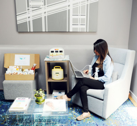 Premier lactation lounge in the workplace (Photo: Business Wire)
