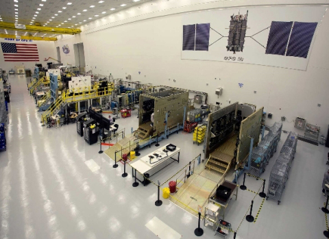 GPS III satellites in production flow at Lockheed Martin's GPS III Processing Facility near Denver.  ... 