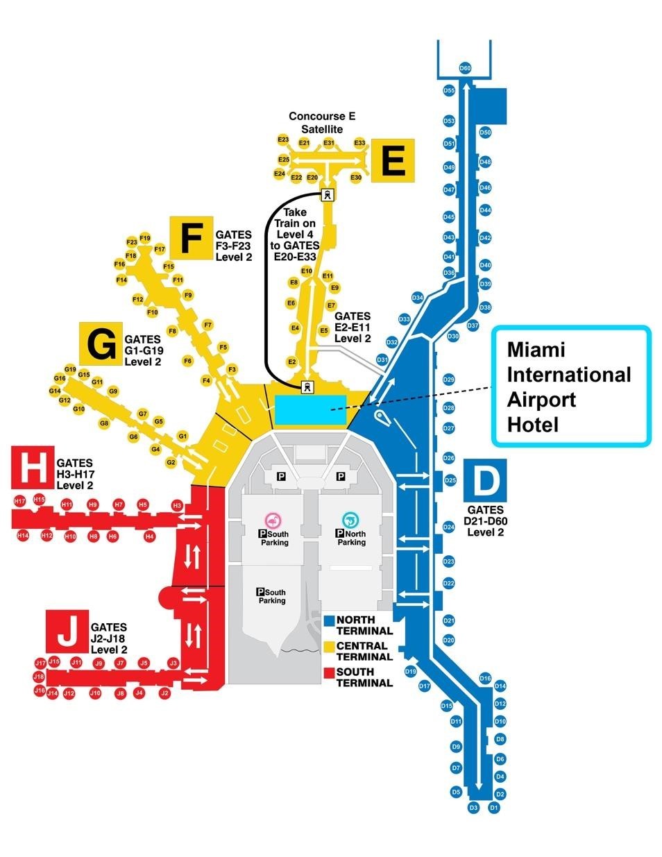 map of miami international airport Mcr Is Now Managing The Miami International Airport Hotel map of miami international airport