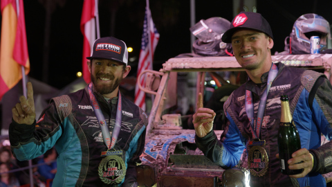 Polaris RZR Factory Racing team member Branden Sims took first place in the Pro UTV Forced Induction class at the 50th BFGoodrich Tires SCORE Baja 500. (Photo: Business Wire)