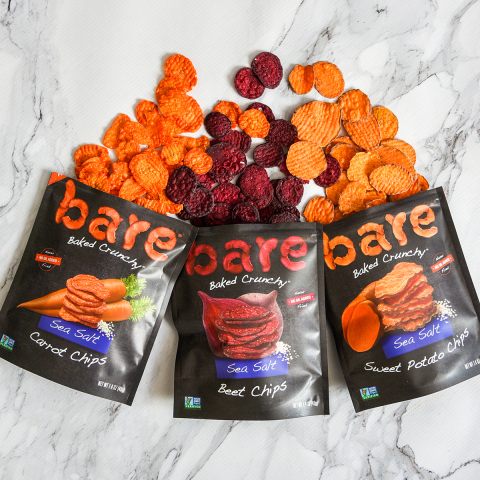 New bare Sea Salt Carrot, Beet and Sweet Potato Chips.(Photo: Business Wire)