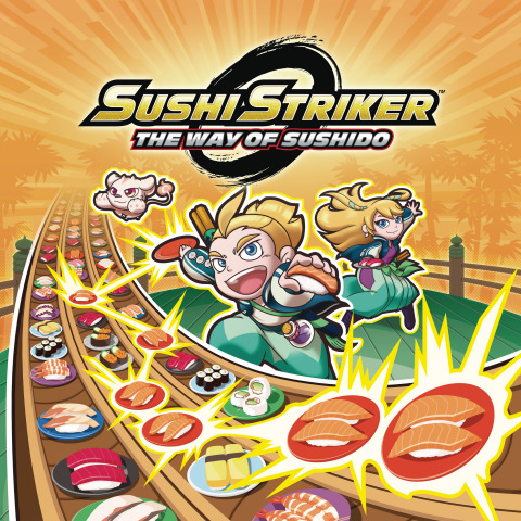 In the fast-paced action-puzzle-RPG Sushi Striker: The Way of Sushido – now available for both the Nintendo Switch system and the Nintendo 3DS family of systems – you must vanquish the evil Empire by devouring delicious sushi and hurling the empty plates at your opponents. (Graphic: Business Wire)