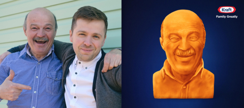 This Father’s Day, get your dad the cheesiest gift of them all – a Kraft cheese sculpture of himself. What better way to commemorate dad’s cheesy greatness than with his very own cheese sculpture? (Graphic: Business Wire)