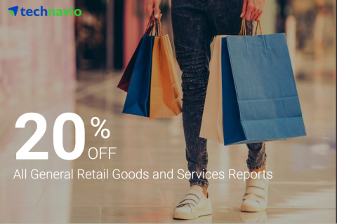 Leading market research firm Technavio is offering a 20% on their retail goods and services library, which is a part of their consumer and retail vertical. (Graphic: Business Wire)