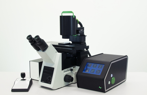 Automated UNIPICK+™ directly integrated with Olympus IX73 inverted microscope (Photo: Business Wire)