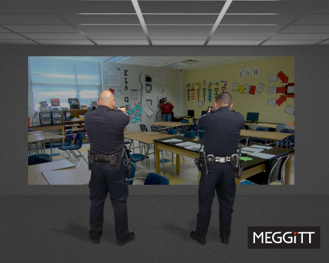 Officers train on Meggitt's virtual training system (Photo: Business Wire)