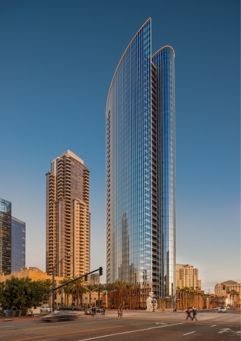 Pacific Gate by Bosa, the first Super Prime residential tower in downtown San Diego, welcomes owners with curated amenities, world-class public art and renowned restaurant. (Photo: Business Wire)