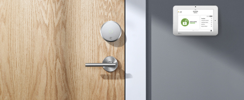 The August Smart Lock Pro has integrated with Alarm.com security systems. (Photo: Business Wire)