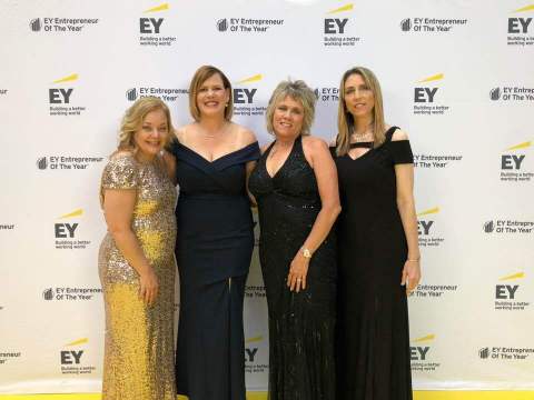 Dawn Zier, CEO of Nutrisystem, Inc. (second from left) received the Entrepreneur Of The Year® 2018 A ... 