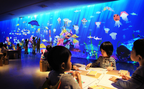 3: Future Park - Sketch Aquarium (teamLab, 2013-; Interactive digital installation & sound: Hideaki Takahashi, teamLab) (Photo: Business Wire)