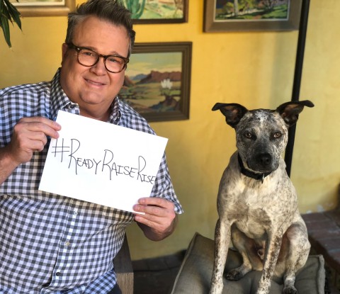 "Spending time with my dog Roscoe is one of the things that helps me harness my inner power to rise up against cancer." - Eric Stonestreet, star of "Modern Family" (Photo: Business Wire)