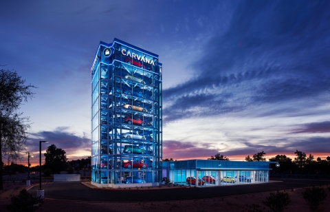carvana vending machine car tempe arizona tower near memphis largest machines building opens country cool az road things located greensboro