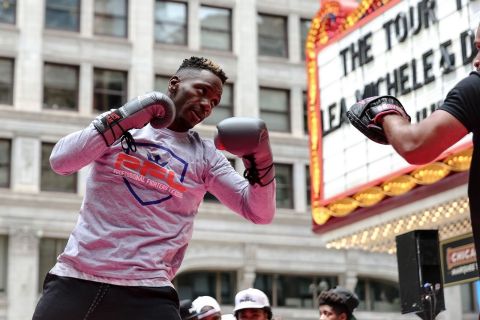 PFL Fighter Will Brooks Working Out Before PFL2 at Iconic Chicago Theatre (Photo: Business Wire)