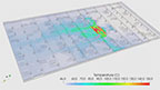 Visualization of temperature distribution in a car park fire scenario with SimScale

