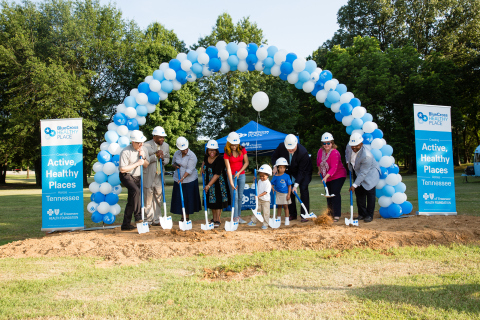 The BlueCross BlueShield of Tennessee Health Foundation broke ground at Memphis’ David Carnes Park on the inaugural project of its new strategic focus, the BlueCross Healthy Place program. (Photo: Business Wire)