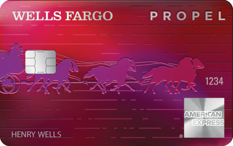 The new Wells Fargo Propel American Express Card (Photo: Business Wire)