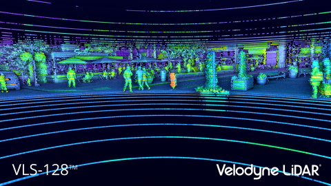 Point Cloud from Velodyne LiDAR’s VLS-128™ sensor. (Photo: Business Wire)