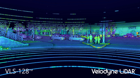 Point Cloud from Velodyne LiDAR’s VLS-128™ sensor. (Photo: Business Wire)